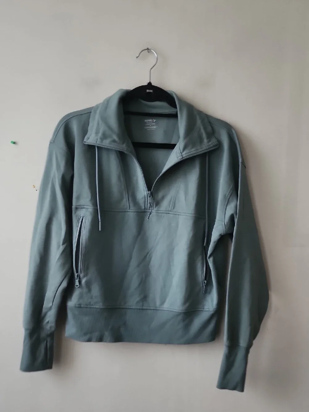 Old Navy Men's Half-Zip Pullover Hoodie — Sage Green